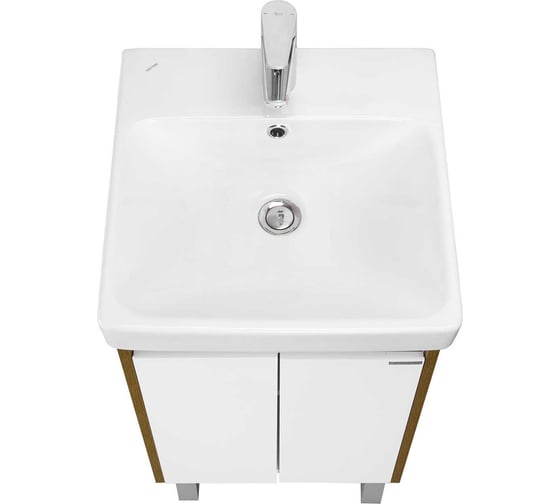 Тумба AQUATON Сканди Doors 45 Белый/Дуб Рустикальный (без умывальника Адриана-45) 00085325