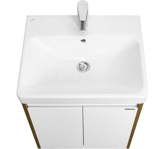 Тумба AQUATON Сканди Doors 55 Белый/Дуб Рустикальный (без умывальника Адриана-55) 00085328