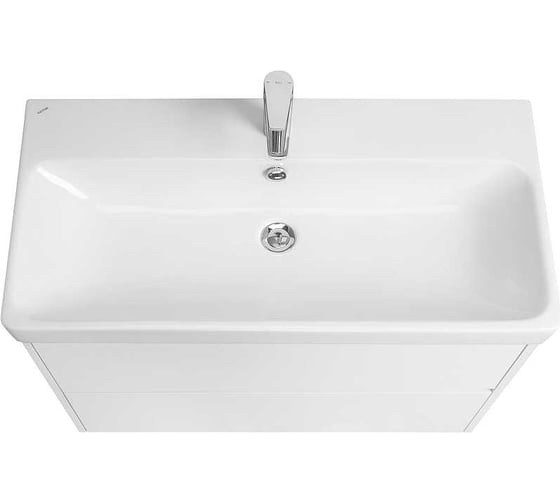 Тумба AQUATON Сканди 90 Белый матовый/Белый глянец (без умывальника Адриана-90) 00082971