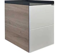 Подвесная тумба Comforty "Таллин-40" белый матовый/дуб натуральный 00-00009968