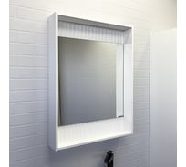 Зеркало-короб Comforty "Марсель-60" белый матовый, LED-подсветка, бесконтактный сенсор 00-00001278
