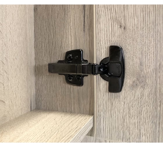 Зеркало-шкаф Comforty "Бонн-75" графит/дуб дымчатый 00-00008473