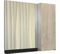 Зеркало-шкаф Comforty "Бонн-90" графит/дуб дымчатый 00-00012610