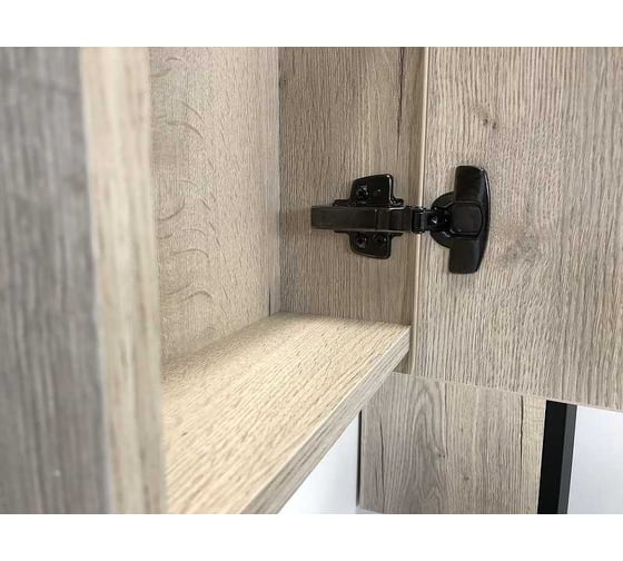 Зеркало-шкаф Comforty "Бонн-90" графит/дуб дымчатый 00-00012610
