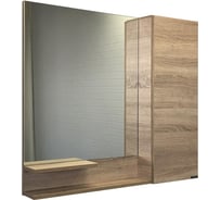 Зеркало-шкаф Comforty "Варна-90" дуб сонома 00-00009918
