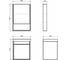 Зеркало-шкаф Comforty "Вена-55" дуб дымчатый 00-00009271 9