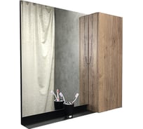 Зеркало-шкаф Comforty "Кёльн-90" дуб темный 00004147987