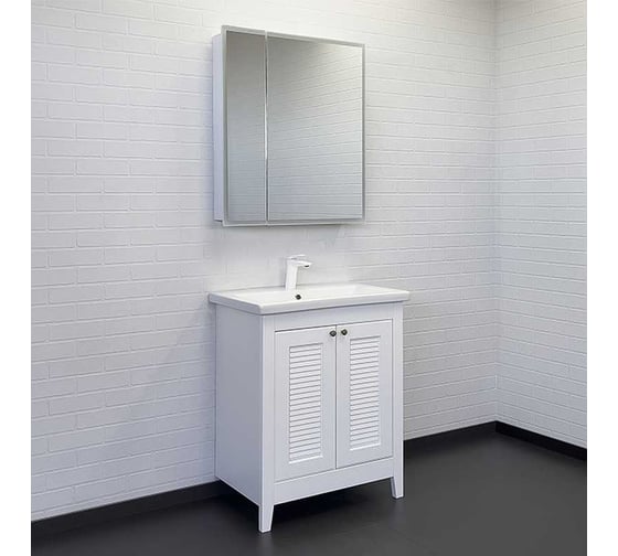 Зеркало-шкаф Comforty "Классик-70" LED-подсветка, бесконтактный сенсор 00-00013780