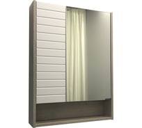 Зеркало-шкаф Comforty "Клеон-60" белый/дуб дымчатый 00-00002045