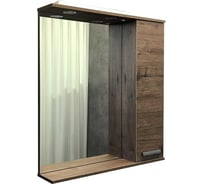 Зеркало-шкаф Comforty "Марио-75" дуб темный 00-00004159