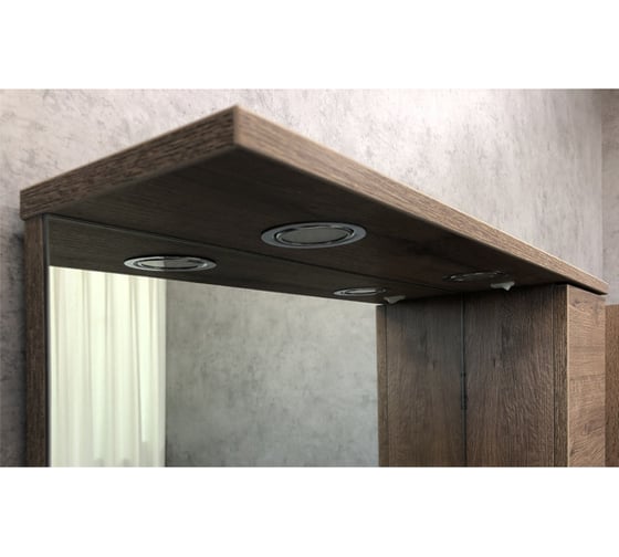 Зеркало-шкаф Comforty "Марио-75" дуб темный 00-00004159
