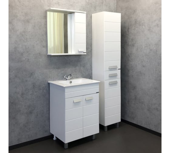 Зеркало-шкаф Comforty "Модена М-60" белый матовый 00-00001639