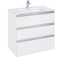 Модуль для раковины 800 мм Roca THE GAP 3 ящика, белый глянец, подходит раковина Gap и Victoria Unik 00066627