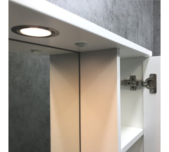 Зеркало-шкаф Comforty "Модена М-90" белый матовый 00-00001641