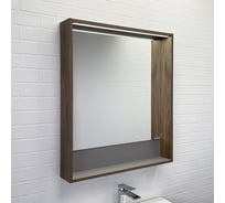 Зеркало-короб Comforty "Томари-70" дуб темно-коричневый, с подсветкой 00-00005791