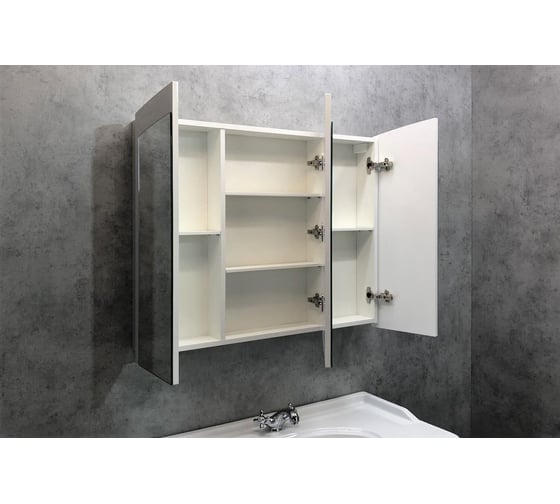 Зеркало-шкаф Comforty "Палини-100" белый глянец 00004147994