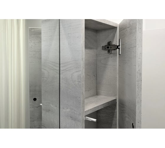 Зеркало-шкаф Comforty "Прага-75" дуб белый 00004144199