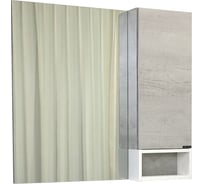 Зеркало-шкаф Comforty "Прага-90" дуб белый 00004136263