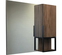 Зеркало-шкаф Comforty "Равенна Лофт-90" дуб темно-коричневый 00-00006656
