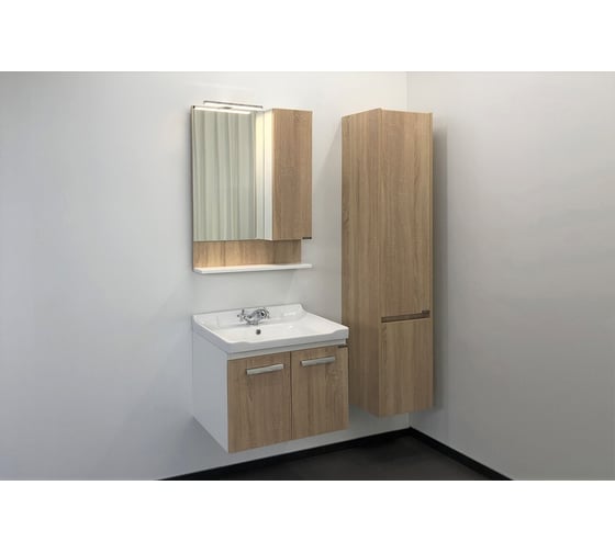 Зеркало-шкаф Comforty "Рига-60" дуб сонома 00004142211