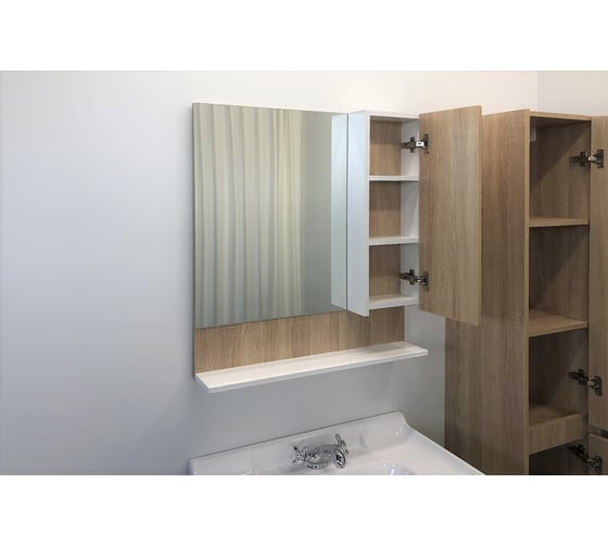 Зеркало-шкаф Comforty "Рига-70" дуб сонома 00004142212