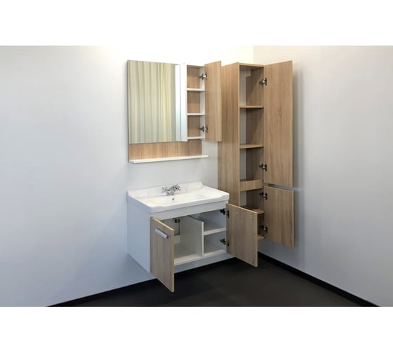 Зеркало-шкаф Comforty "Рига-70" дуб сонома 00004142212