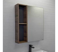 Зеркало-шкаф Comforty "Соло-70" дуб тёмно-коричневый 00-00011589