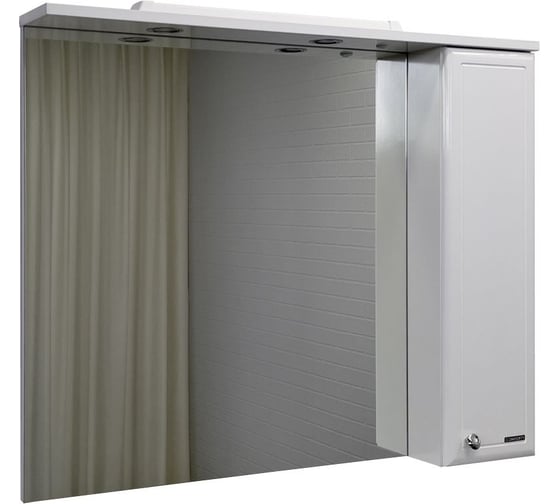 Зеркало-шкаф Comforty "Сочи-100" белый глянец 00003132226 1