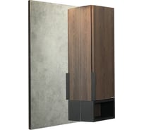 Зеркало-шкаф Comforty "Франкфурт-75" дуб шоколадно-коричневый 00004151044