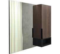 Зеркало-шкаф Comforty "Франкфурт-90" дуб шоколадно-коричневый 00004150529