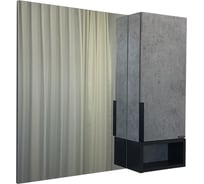 Зеркало-шкаф Comforty "Франкфурт-90" бетон светлый 00-00006504
