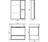 Зеркало-шкаф Comforty "Штутгарт-60" дуб тёмно-коричневый 00004151036 7