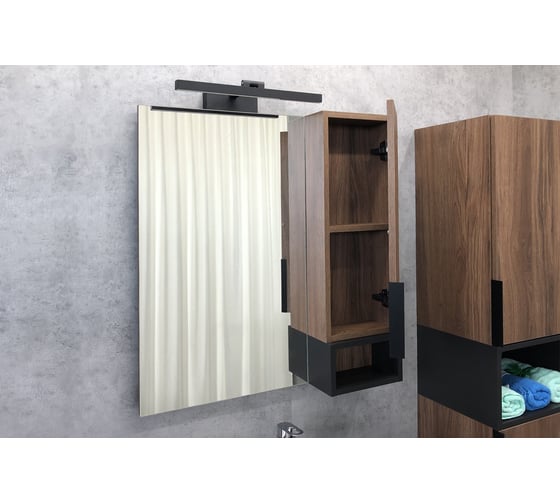 Зеркало-шкаф Comforty "Штутгарт-75" дуб тёмно-коричневый 00004151037