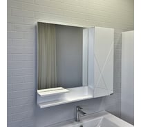 Зеркало-шкаф Comforty "Мерано-90" белый матовый 00-00010664