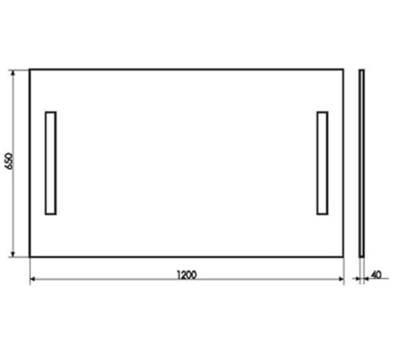 Зеркало Comforty "Жасмин-120" LED-подсветка, бесконтактный сенсор 00-00013783
