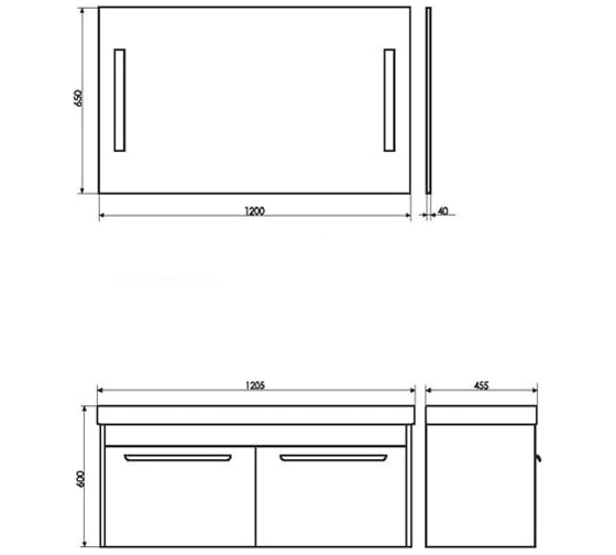 Зеркало Comforty "Жасмин-120" LED-подсветка, сенсор 00004140518