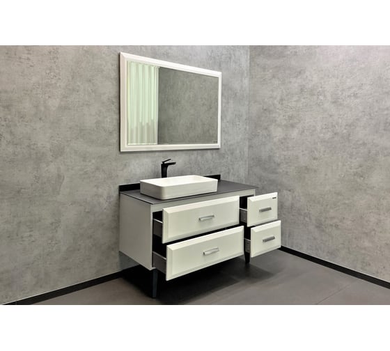 Зеркало Comforty "Империя-120" белый глянец 00004143506