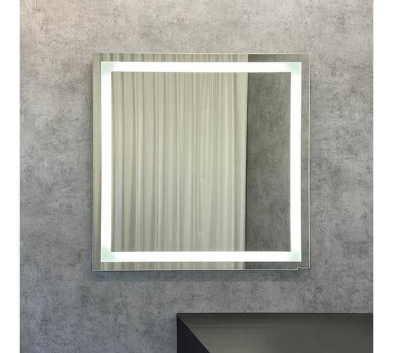 Зеркало Comforty "Квадрат-90" LED-подсветка, бесконтактный сенсор 00-00005264 1