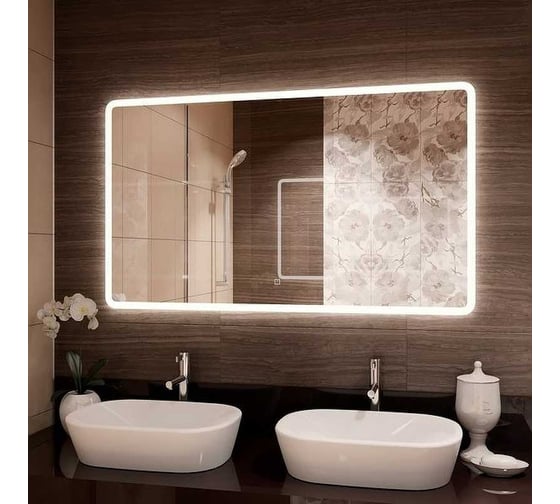 Зеркало Comforty "Лотос-120" LED-подсветка, бесконтактный сенсор 00-00013494