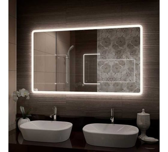 Зеркало Comforty "Лотос-120" LED-подсветка, бесконтактный сенсор 00-00013494