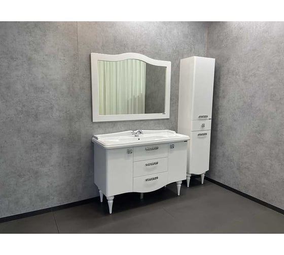Зеркало Comforty "Монако-120" белый глянец 00003132225