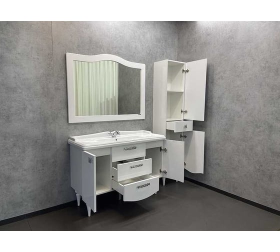 Зеркало Comforty "Монако-120" белый глянец 00003132225