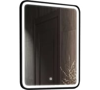 Зеркало Comforty "Нобилис-60" LED-подсветка, черная рамка, бесконтактный сенсор 00-00005256