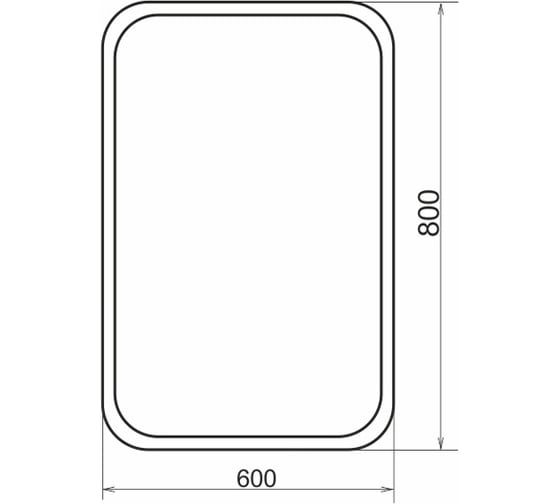 Зеркало Comforty "Пион 60" LED-подсветка, бесконтактный сенсор 00-00012704
