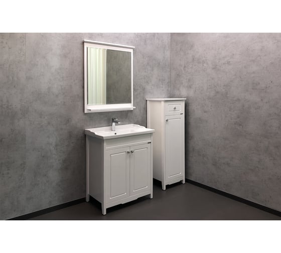 Зеркало Comforty "Тбилиси-70" белый глянец 00003132631