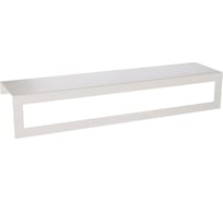 Полка для ванной ГеоПластБорд 50x12 см, настенная, с полотенцедержателем, цвет белый D08W