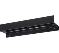 Полка для ванной ГеоПластБорд 40x8 см, с прорезями, цвет черный D11B