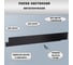 Полка для ванной ГеоПластБорд 40x8 см, с прорезями, цвет черный D11B 3