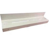 Полка для ванной ГеоПластБорд 40x8 см, с прорезями, цвет белый D11W