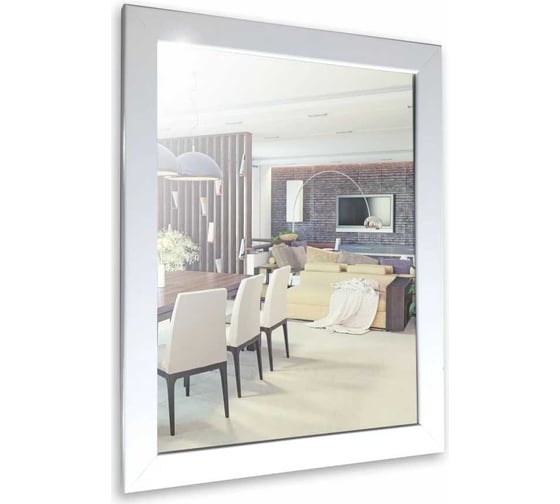 Зеркало SILVER MIRRORS 410х610 мм, белый глянец ФР-00001092 1